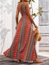 tied-back-printed-sleeveless-maxi-slit-dress OhSoStyled - Sophia's Style in Turquoise-5